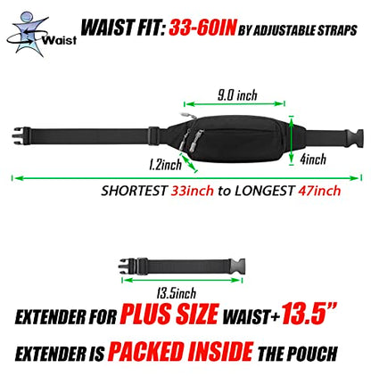 USHAKE Active Gear Combo: Fanny Pack with Multi-Zip Pockets and Mini Sling Bag for Outdoor Adventures and Everyday Style