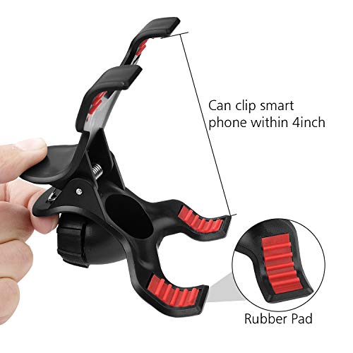 ChromLives Phone Overhead Video Stand Articulating Arm Phone Mount Overhead Table Top Mount Flexible 360° Rotation Cell Phone Clip Holder for Streaming Phone Baking Crafting Cooking and More