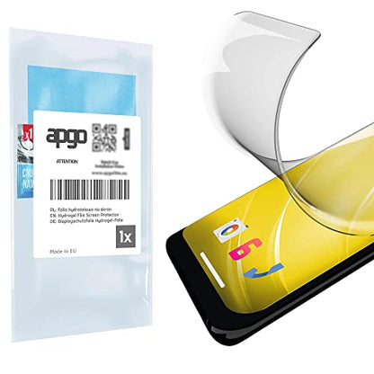 apgo 3x Hydrogel Ultra-Clear Screen Protector for HMD Crest, Hydrogel Film, Flexible, Soft TPU with positioning layer easy installation
