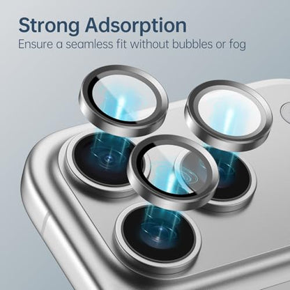 for iPhone 17 Pro Max Camera Lens Protector, Silver - color: Titanium