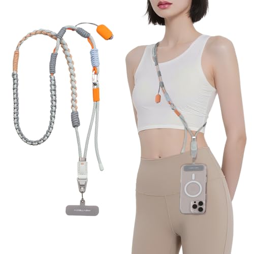 PGYTECH LinkGo Phone Strap, Quick Release Crossbody Lanyard & Lens Cloth - color: Gearup Braided-mint Green