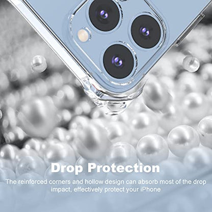 for iPhone 13 Pro Max Crystal Clear Case with Detachable Adjustable Crossbody Strap, Slim Fit Shockproof Protective Phone Case with Anti-Lost Shoulder Neck Lanyard for Girls and Women - size: iPhone 13 Pro Max
