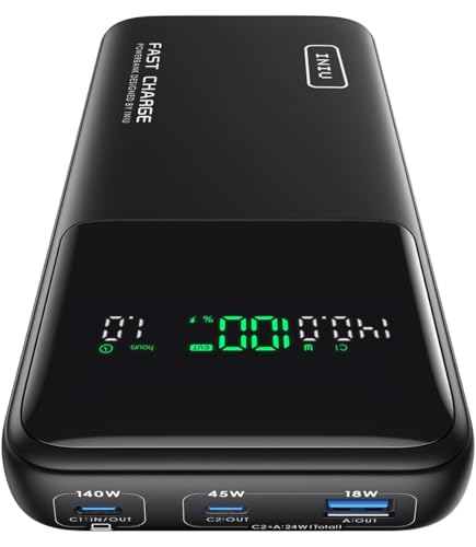 INIU Laptop Power Bank, Compact 27000mAh 140W Fast Charging Battery Pack