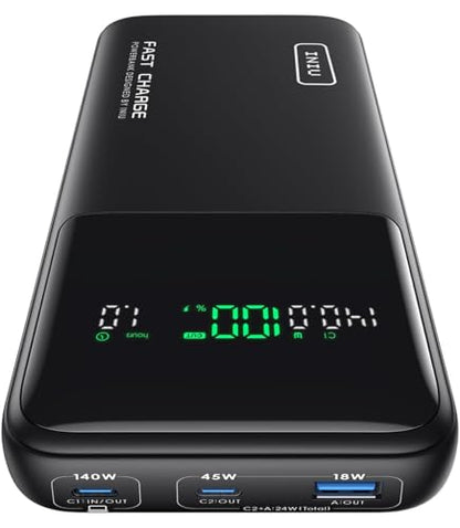 INIU Laptop Power Bank, Compact 27000mAh 140W Fast Charging Battery Pack