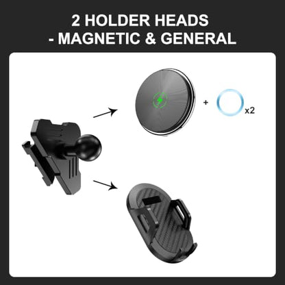 Surfcabin Magnetic Car Vent Wireless Charger Phone Mount for 2015-2020 F150 - size: Fits F150 2015-2020 with Charging-Magnetic