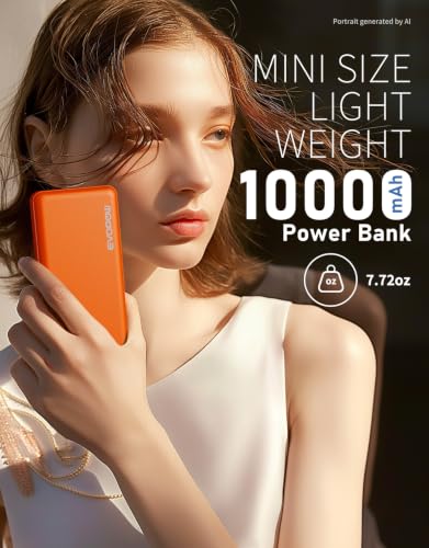2-Pack Portable Charger, 10000mAh Power Bank, Battery Pack, Battery Bank - color: Blue&Orange