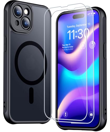 SPIDERCASE Magnetic for iPhone 15 Plus Case,Black - color: Black, size: Iphone 15 Plus 6.7''