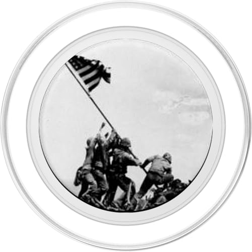Iwo Jima Image Vintage American Flag PopSockets PopGrip for MagSafe - style: Magnetic PopGrip