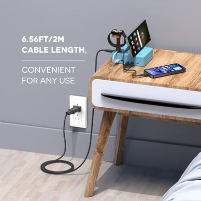 KFD 70W 65W 45W GaN Charging Station for Multiple Devices USB C Charger for MacBook Neo iPhone 17 Samsung S25 iPad Nintendo Switch 2 Charging Dock Organizer Fit Living Room/Kitchen/Bedroom/Nightstand