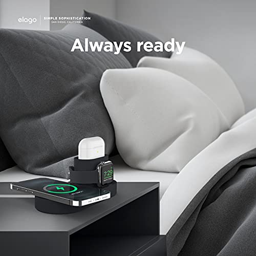 elago MS Charging Station for iPhone, AirPods, Apple Watch - color: Black