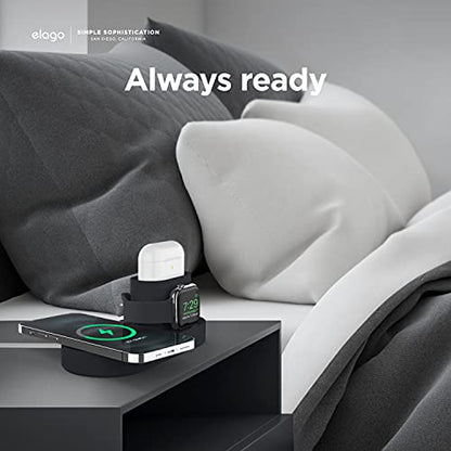 elago MS Charging Station for iPhone, AirPods, Apple Watch - color: Black