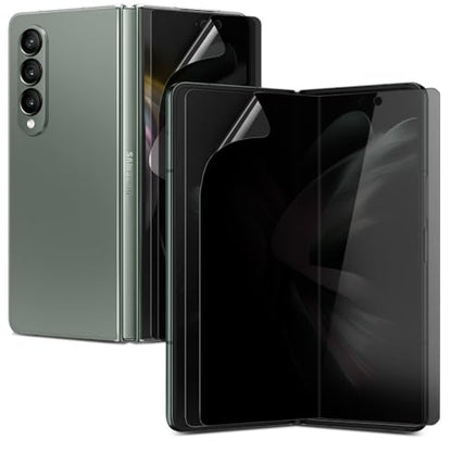 2+2 Pack Privacy Anti-Spy Screen Protector for Samsung Galaxy Z Fold 6, 4 Pack (2 Inside + 2 Front) Elastic Polyurethane, Self-Healing, Case Friendly, Bubble-Free - color: Galaxy Z Fold 6