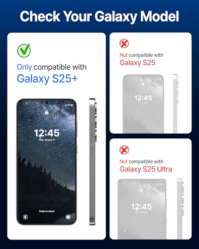 DOME GLASS Whitestone for Samsung Galaxy S25 Plus [Perfect Full Coverage] Tempered Glass Screen Protector with a technical patent [2Pack] - size: S25 Plus