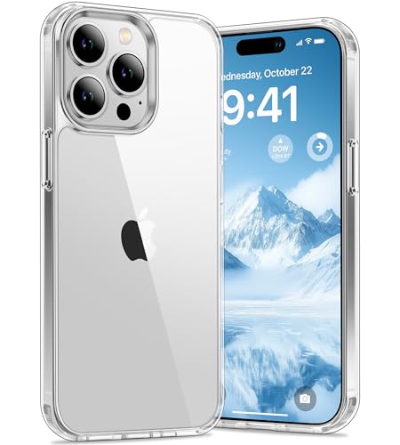 Vakoo Case for iPhone 14 Pro Max | Clear Anti-Yellowing, Hard Back, Military-Grade Drop Protection, Supports Wireless Charging - Transparent - color: Transparent, size: iPhone 14 Pro Max