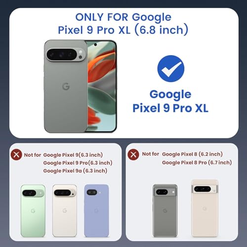 Battery Case for Google Pixel 9 Pro XL/ 10 Pro XL,10000mAh Rechargeable Portable Charging Case with Wireless Charging Compatible for Google Pixel (6.8 inch) Extended Battery Pack Charger Cover (Black) - size: Google Pixel 9 Pro XL/ 10 Pro XL