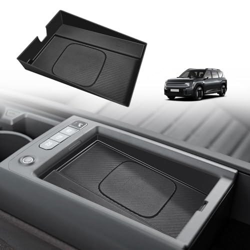BestEvMod Wireless Charger Mat for 2024 2025 2026 Kia EV9 (Black) - color: Black, size: 24+ EV9