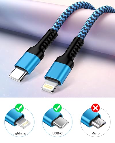 USBC to Lightning Carplay Cable 3ft, Car Charger for iPhone 14 13 12 11 Pro - size: 3 FT, style: USB-C to Lightning