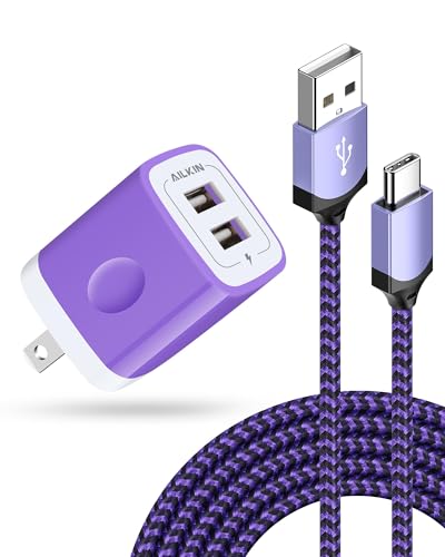 iPhone 17e 18 Wall Charger & USB-C Cable, Charging Power Adapter USBC Cord - color: Purple, style: USB C