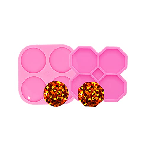 Super Glossy Resin Mold Phone Grip Epoxy Molds, Silicone Molds for Badge Reel DIY Telephone Stands Design (YMDY0533+DY1124) - color: YMDY0533+DY1124