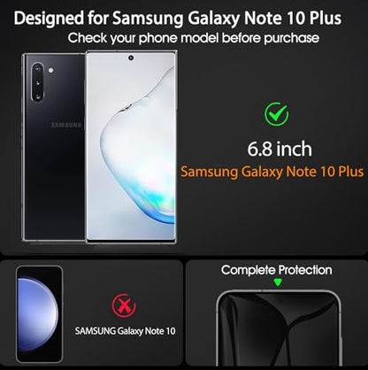 3 Pack TPU Privacy Screen Protector for Samsung Galaxy Note 10+ 6.8" - size: Samsung Galaxy Note 10 Plus