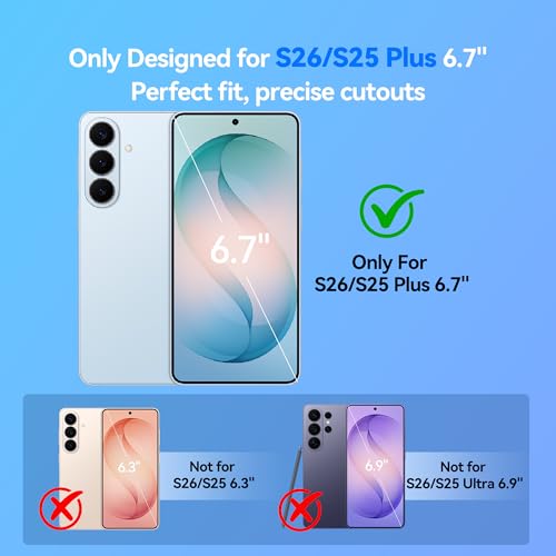 NEWDERY 9500mAh Battery Case for Samsung Galaxy S26 Plus/S25 Plus Black | Protable Charger Case with Led Indicators, Qi Wireless Charging Supported, Rechargeable Battery Pack for Travel Use - size: For Galaxy S26 Plus 6.7"