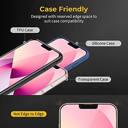 UNBREAKcable 3-Pack Screen Protector for iPhone 13/13 Pro Tempered Glass | Shatterproof, Easy Install, 9H Hardness, 99.99% HD Clear, Bubble-Free, Anti-Fingerprint, Scratch Resistant, Case Friendly - size: iPhone 13/13 Pro
