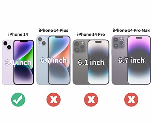 Compatible with iPhone 14 Case American Flag Pattern | Anti-Scratch Hard PC Back, Non-Slip Soft TPU Sides, Shockproof Protection Cover - color: American Flag