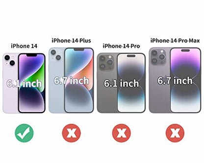 Compatible with iPhone 14 Case American Flag Pattern | Anti-Scratch Hard PC Back, Non-Slip Soft TPU Sides, Shockproof Protection Cover - color: American Flag