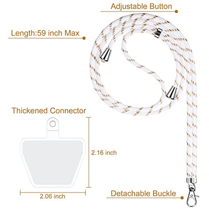 Weewooday 4 Pcs Phone Lanyard Crossbody Phone Strap, Bright Color Series - color: Bright Color Series