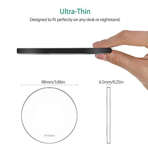 Fast Wireless Charger,25W Wireless Charging Induction Pad for iPhone 18/Duo - color: Fabric