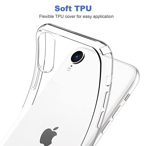 JJGoo Compatible with iPhone XR Case Clear Soft Transparent Shockproof Protective Slim Thin Bumper Phone Cover for XR - 6.1 inch - color: Clear
