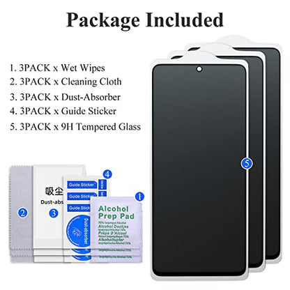 AKABEILA [3 Pack Privacy Screen Protector for Xiaomi 13 Pro(5G) Privacy Glass Full Coverage Anti Spy Tempered Glass Protective Film Black - size: Xiaomi 13 Pro(5G)
