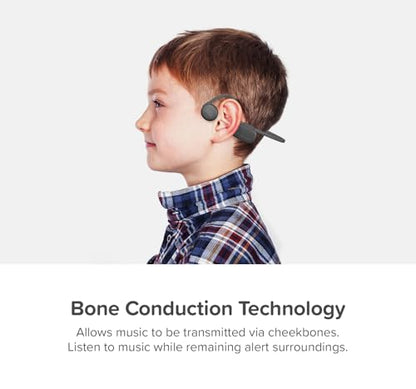 myFirst Bone Conduction Headphone Wireless - Open Ear Design Official Headphones with Bluetooth Wireless IPX6 Flexible Waterproof for Kids/Adults (Green)