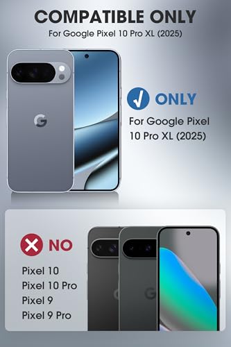 i-Blason for Google Pixel 10 Pro XL Case with Stand, 360° Full-Body with Built-in Screen Protector, Foldable Kickstand, Heavy Duty Rugged Protective Bumper Case for Pixel 10 Pro XL, 6.8 inch Black - size: Pixel 10 Pro XL 6.8 inch