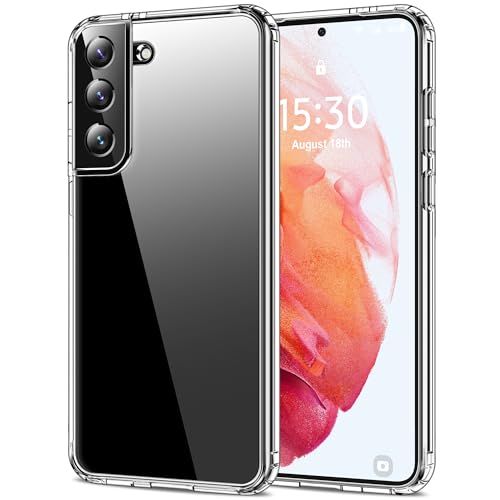 HOOMIL Case for Samsung Galaxy S21, Anti-Yellowing, Clear | Shockproof & Drop Protection, Scratch Resistant, Slim Fit, Transparent Hard Back Phone Cover - color: Clear, size: Samsung Galaxy S21