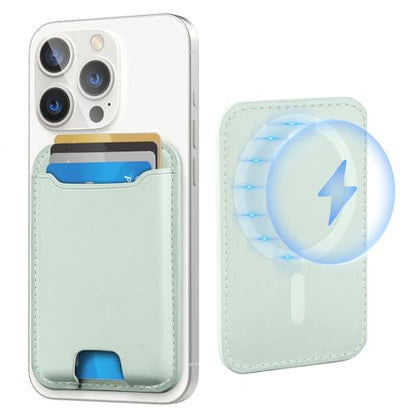 TopMade for MagSafe Wallet, Strongest Magnetic Phone Wallet, 4 Cards Holder - color: Green
