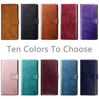 SUANPOT for Motorola Moto G Power 5G 2024 6.7" Wallet case with RFID Blocking Credit Card Holder,Flip Book PU Leather Protective Cover Women Men for Power 5G 2024 Phone case Light Coffee - color: Light Coffee