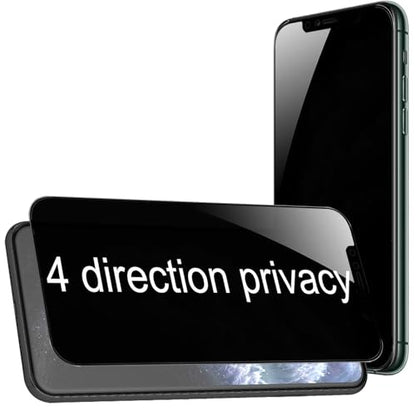 2 Pack 360 Degree Privacy Tempered Glass Suit for iPhone 11 Pro Max/iPhone XS Max Anti-Spy 4 Directions Screen Protector Film 4 Sides Anti-Peeping 9H Hardness Anti-scratch 6.5 inch - size: For iPhone 11 Pro Max/ iPhone XS Max