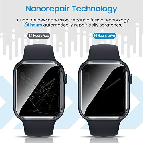 UniqueMe 6 Pack for Apple Watch Privacy Series 6/5/4 Screen Protector 44mm - size: 44mm