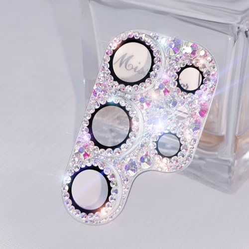 Bling Diamond Camera Lens Protector Compatible with Samsung Galaxy S25 Ultra, Metal Glitter Gem Camera Cover，9H Tempered Glass lens full Screen Sparkle Rhinestone Protector - color: for Galaxy S25 Ultra