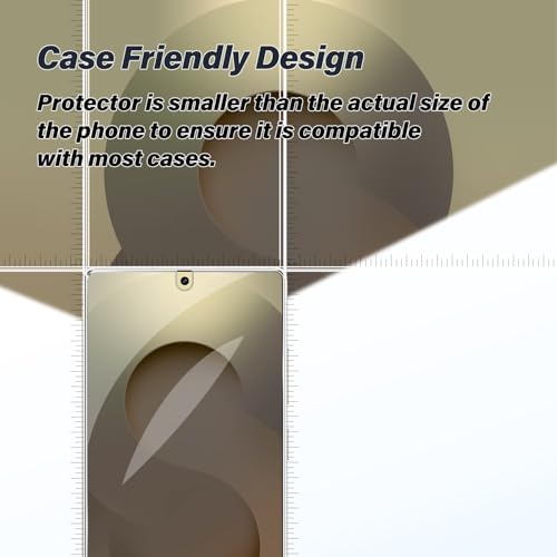BIGFACE Galaxy S25 Ultra Tempered Glass Screen Protector + Camera Lens Protector [2 + 2 Pack][Case Friendly][Anti-Scratch][Ultrasonic Fingerprint Unlock]HD Protective Film for Samsung Galaxy S25 Ultra - size: Galaxy s25 Ultra(6.9")
