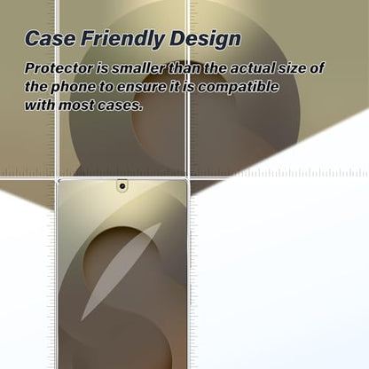 BIGFACE Galaxy S25 Ultra Tempered Glass Screen Protector + Camera Lens Protector [2 + 2 Pack][Case Friendly][Anti-Scratch][Ultrasonic Fingerprint Unlock]HD Protective Film for Samsung Galaxy S25 Ultra - size: Galaxy s25 Ultra(6.9")