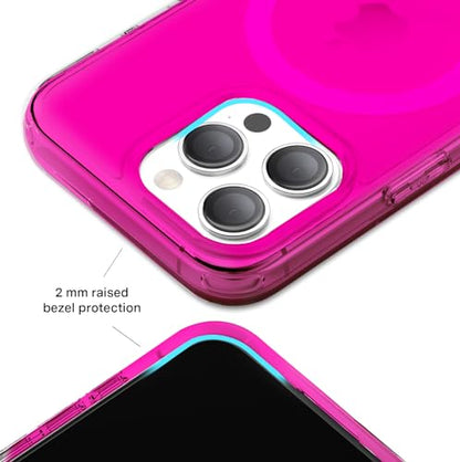 VELVET CAVIAR for iPhone 15 Pro Case Neon Hot Pink - Compatible with MagSafe - 10ft Drop Tested - color: Neon Hot Pink, size: 15 Pro