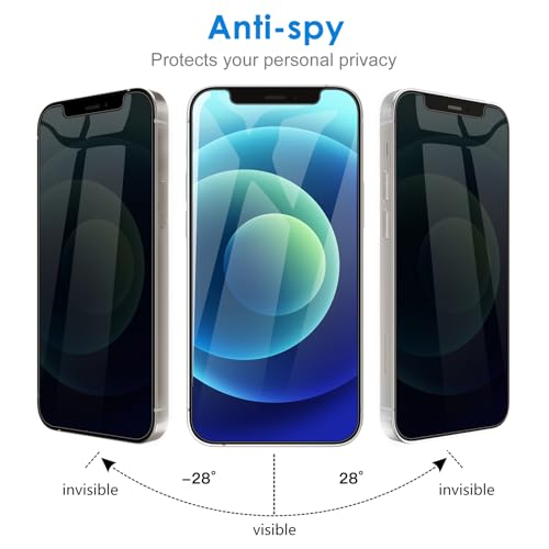 JETech Privacy Screen Protector for iPhone 12 mini, 2-Pack - size: iPhone 12 mini