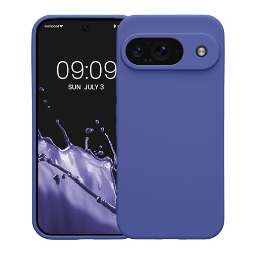 kwmobile Case Compatible with Google Pixel 9 Case - Protective Slim TPU Phone Cover - Soft Matte Finish - Blue Violet - color: Blue Violet, size: Pixel 9