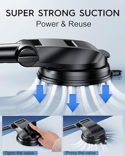 Shower Phone Holder, Wall Phone Holder with Suction Cup Phone Mount