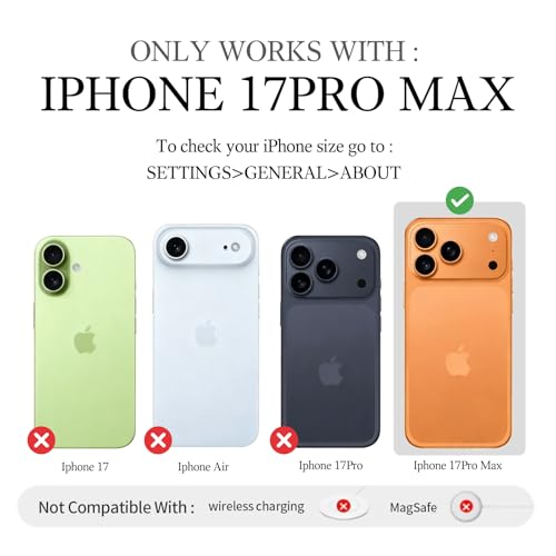 LAMEEKU for iPhone 17 Pro Max Wallet Case with Crossbody Strap, Phone Grip Holder Stand Wrist Strap Cover 6.9 inch Black - color: Black, size: iPhone 17 Pro Max 6.9''