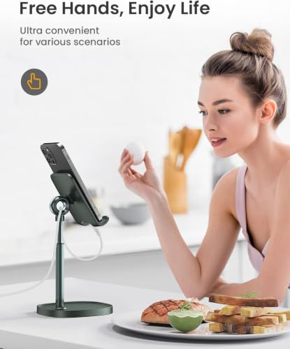 LISEN Cell Phone Stand Phone Holder for Desk, Gaming for Nintendo Switch - color: Green