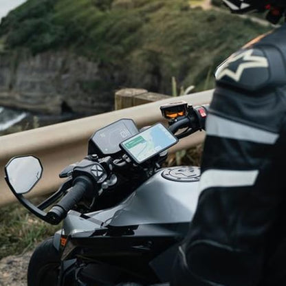 Quad Lock Motorcycle Handlebar Mount PRO Kit with Vibration Dampener and MAG Phone Case for iPhone 16 Pro Max - size: iPhone 16 Pro Max