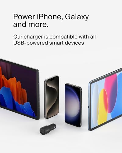 Belkin BoostCharge 42W Dual Port Fast Car Charger, USB-C & USB-A, (Pack of 6) - style: Car Charger Pack of 6